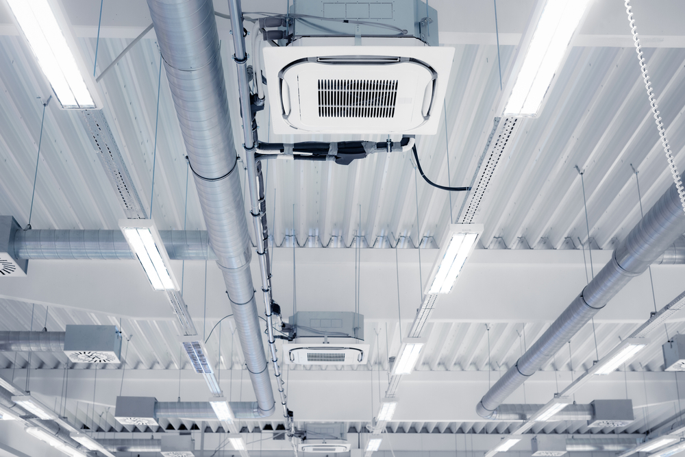 Commercial air conditioning and ventilation installation