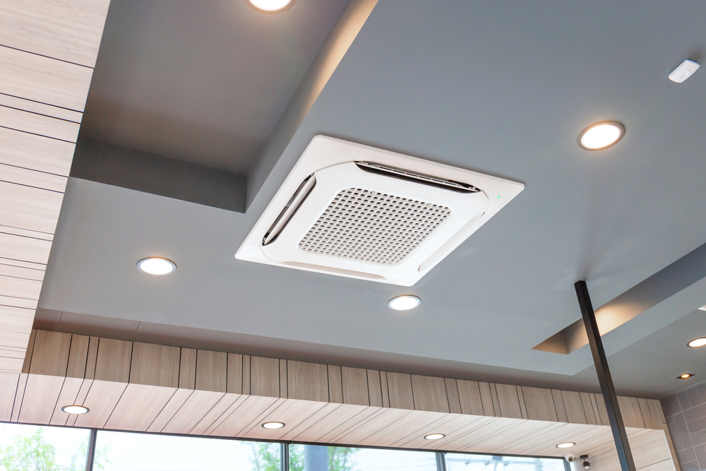 Ceiling ventilation and air conditioning system